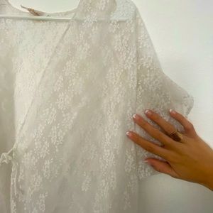 Vintage Lace Robe